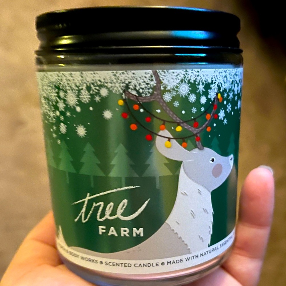 Bath & Body Works Single Wick Candle, Tree Farm.